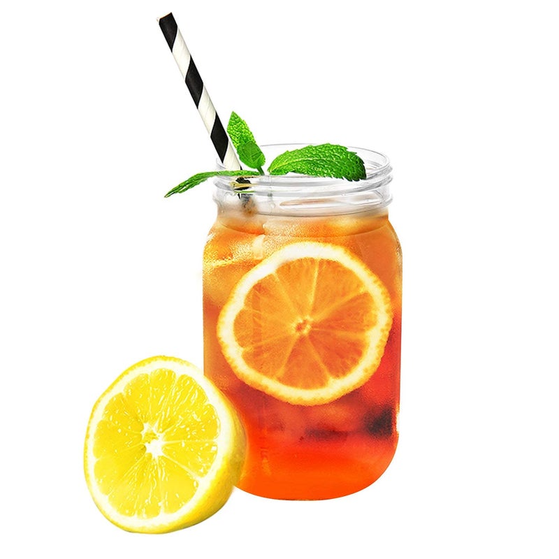 Tebery 12 Pack Clear Plastic Mason Jars with One Piece Lids, 16OZ Mason Cocktail Cup Shatterproof Drinking Jar, Refillable Empty Slime Storage Containers for Overnight Oats, Honey, Spices and Herbs - Image 5